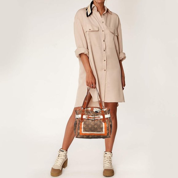 VINTAGE LOUIS VUITTON Tisse Rayures tote bag M56386 - Limited edition - Picture 11 of 12